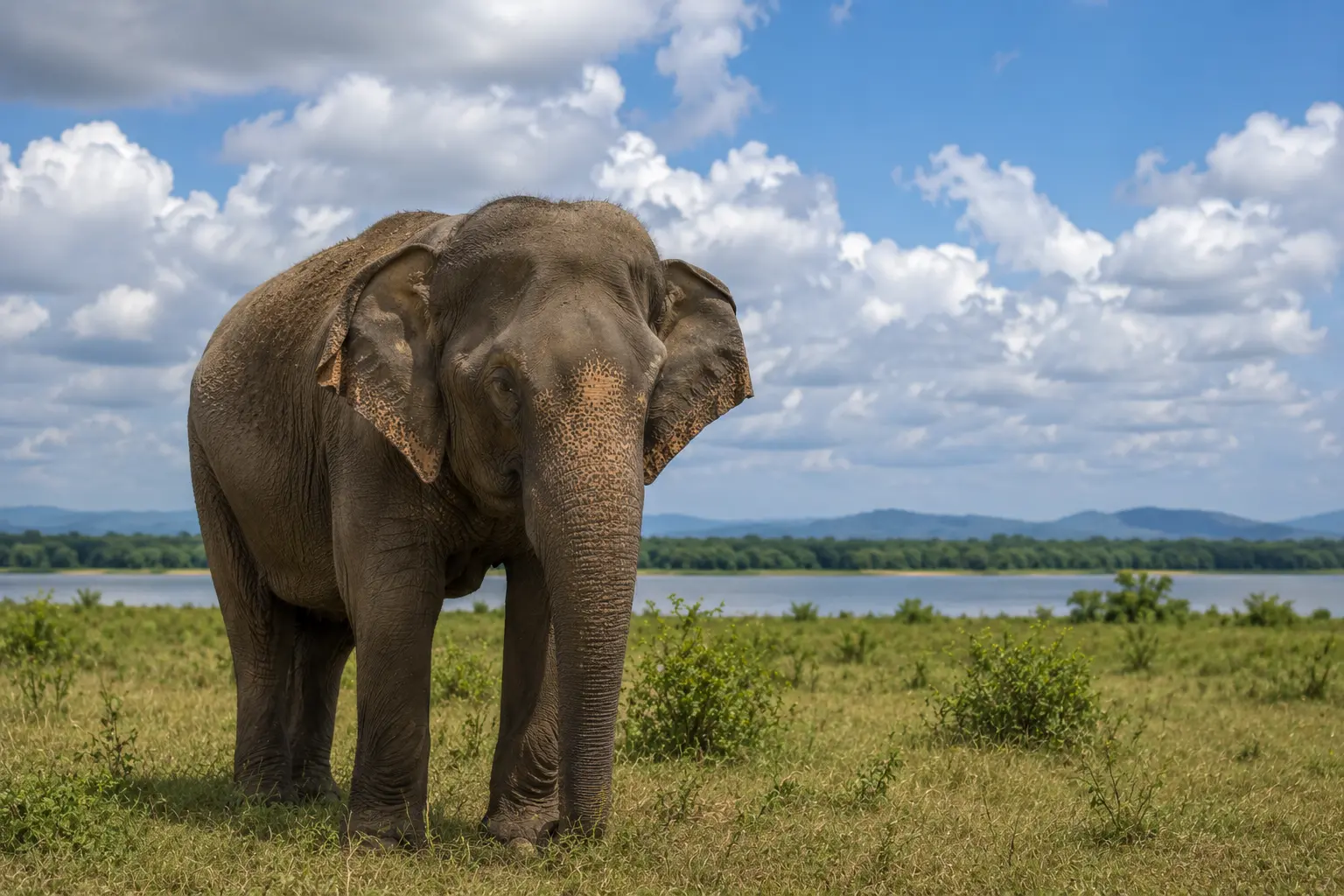 Close portrait of an elephant